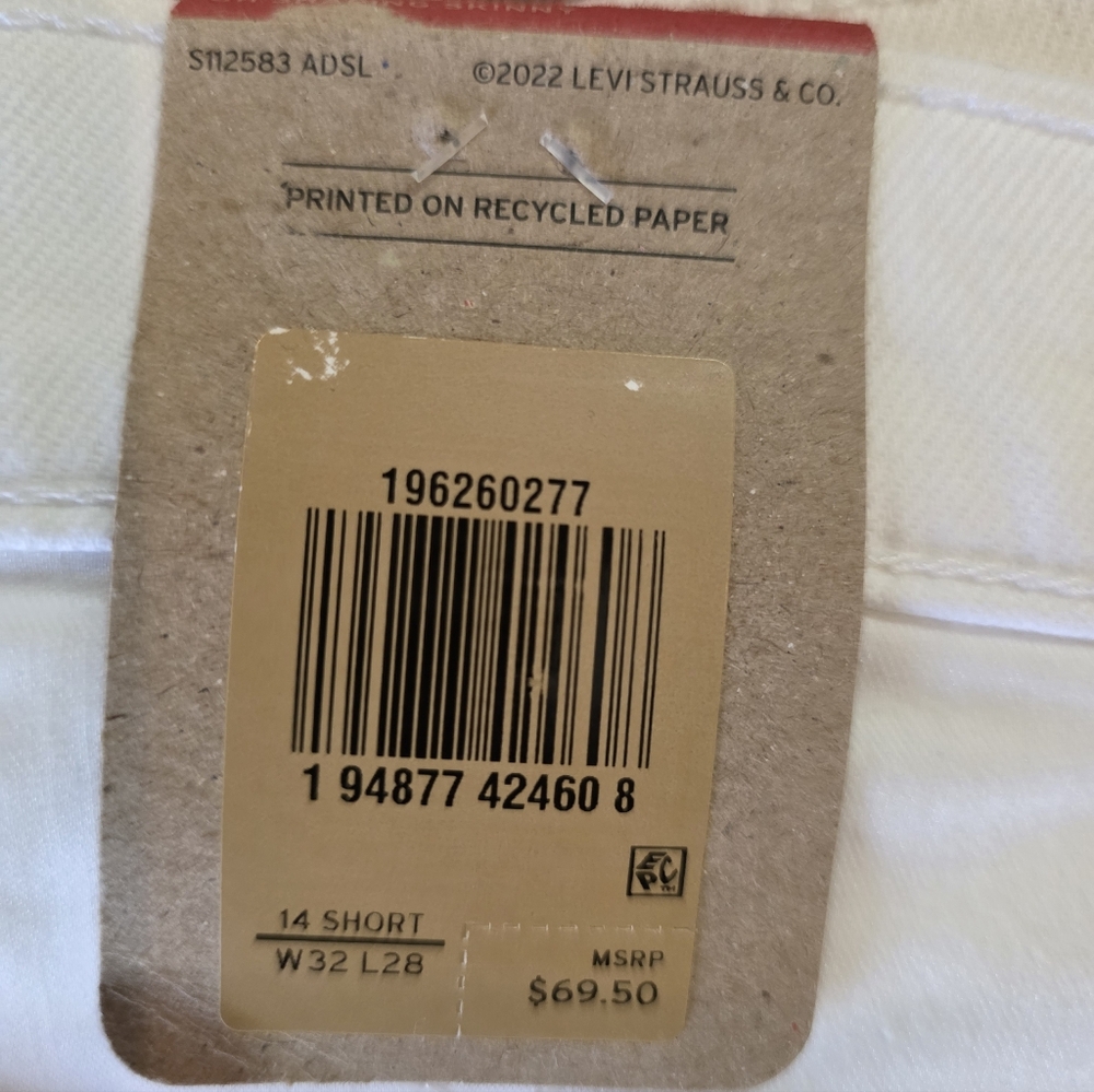 Levi's Women's White 311 Shaping Skinny Jeans Size 32x28 - Picture 10 of 12